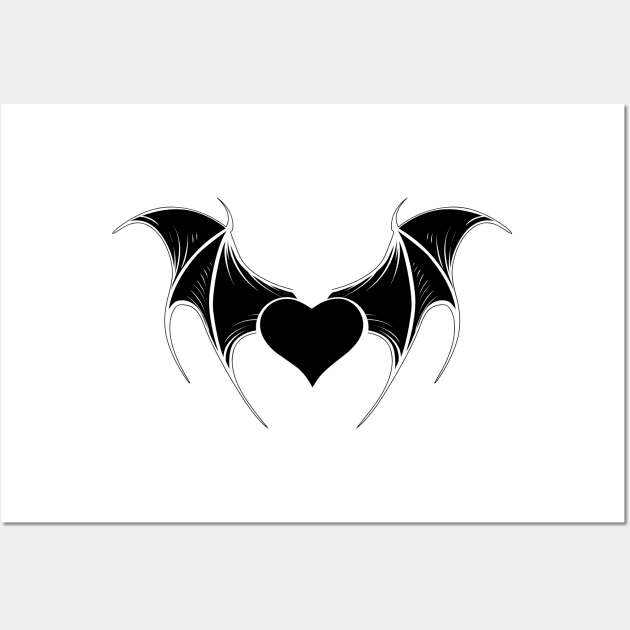 Little Vampire Heart Wall Art by Blackmoon9